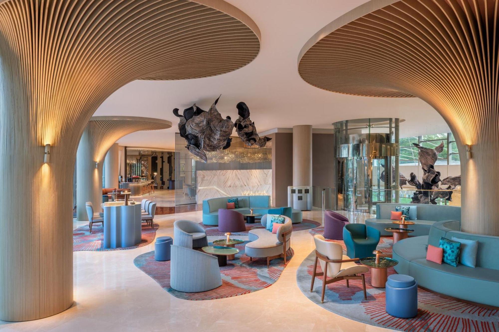W Singapore - Sentosa Cove Kültér fotó The lobby of the hotel